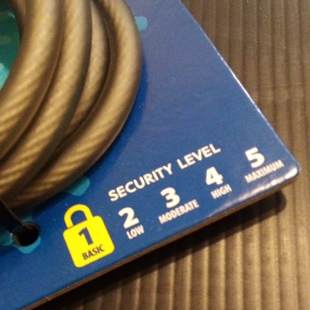 Concord Black Key Cable Lock - Picture 2 of 7
